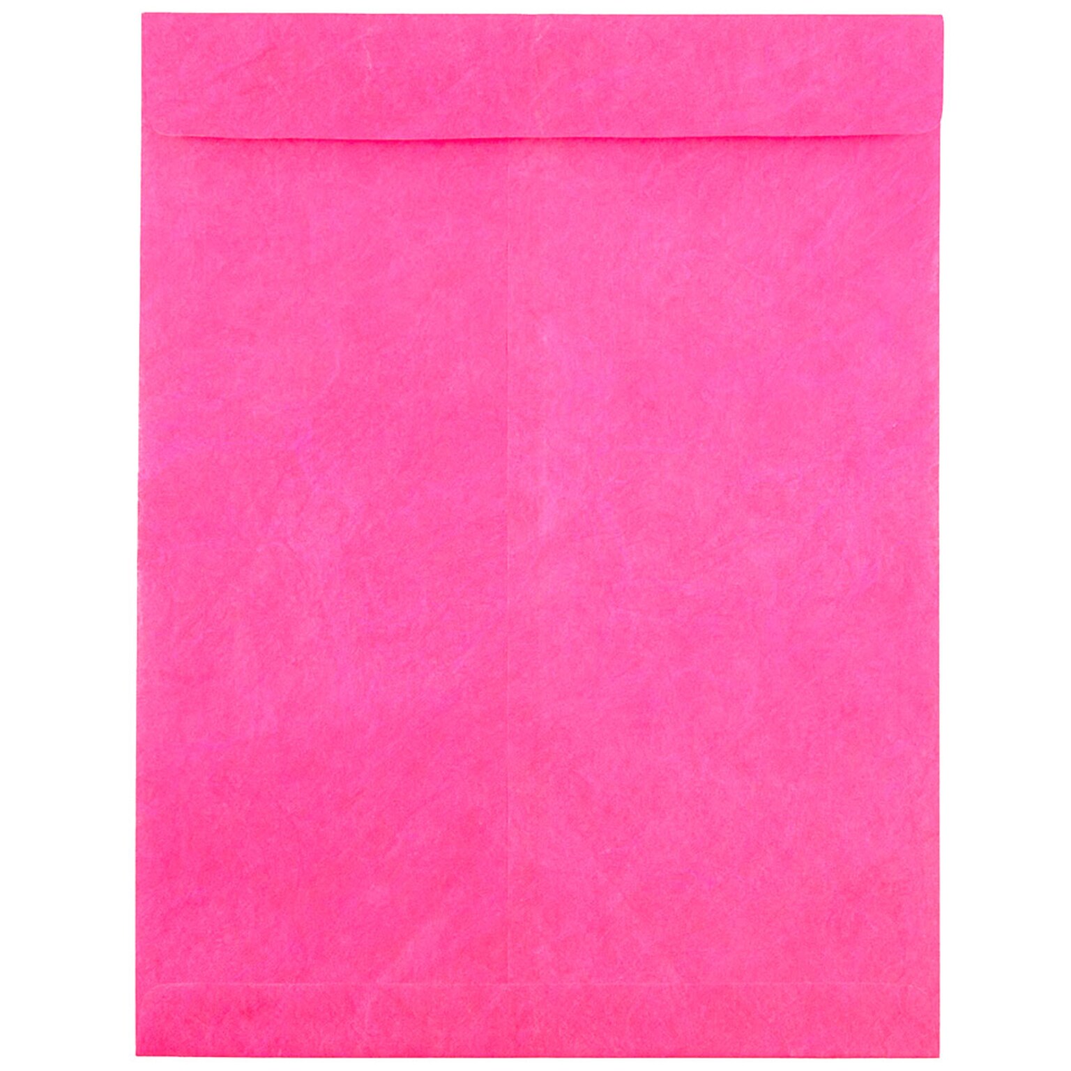 JAM Paper 10 x 13 Tear-Proof Open End Catalog Envelopes, Fuchsia Pink, 10/Pack (V021380B)