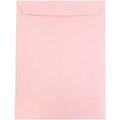 JAM Paper® 9 x 12 Open End Catalog Envelopes, Baby Pink, 100/Pack (312812930)