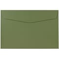 JAM Paper 6 x 9 Booklet Envelopes, Olive Green, 25/Pack (3157498)