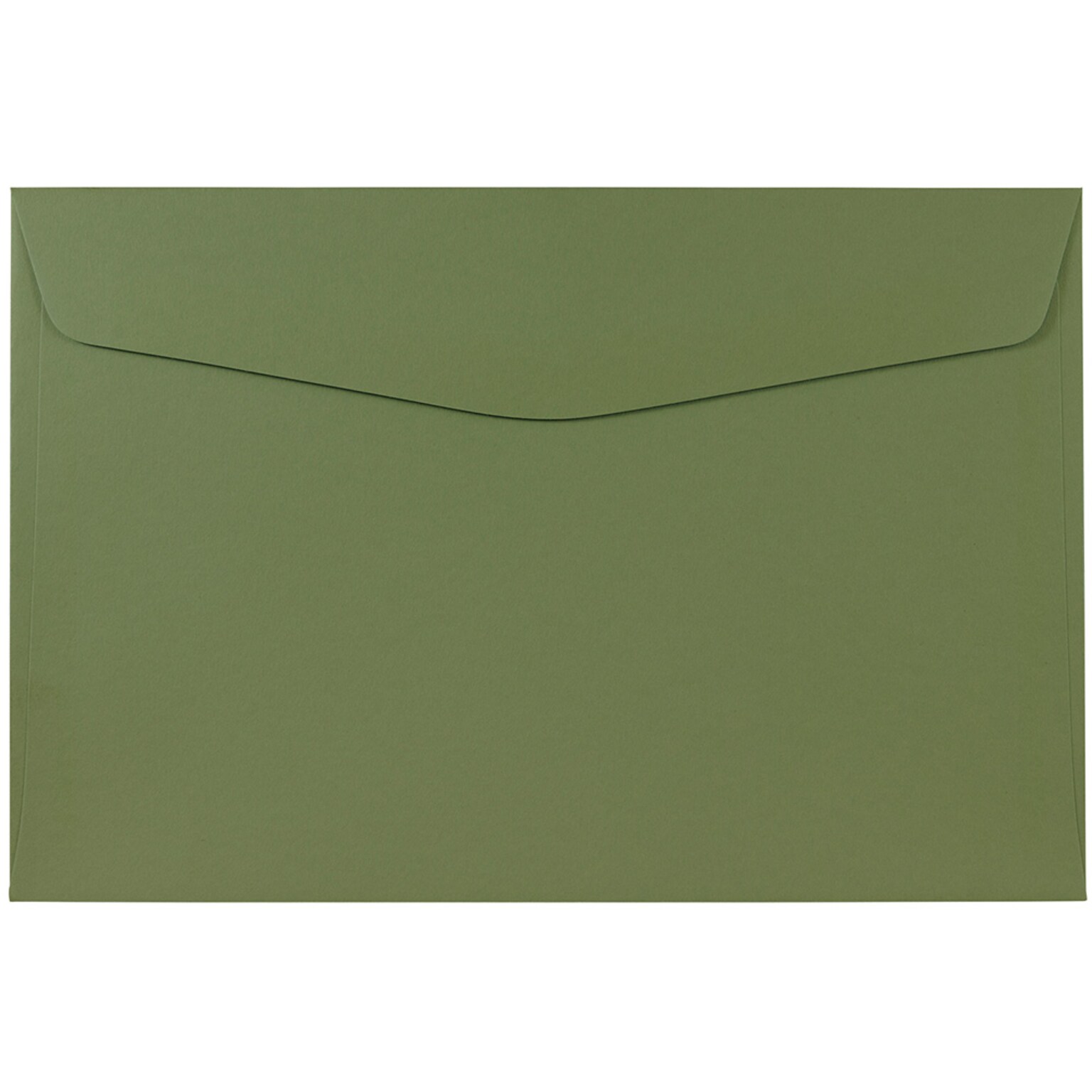 JAM Paper® 6 x 9 Booklet Envelopes, Olive Green, 25/Pack (3157498)