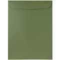 JAM Paper® 9 x 12 Open End Catalog Envelopes, Olive Green, 100/Pack (31287534f)
