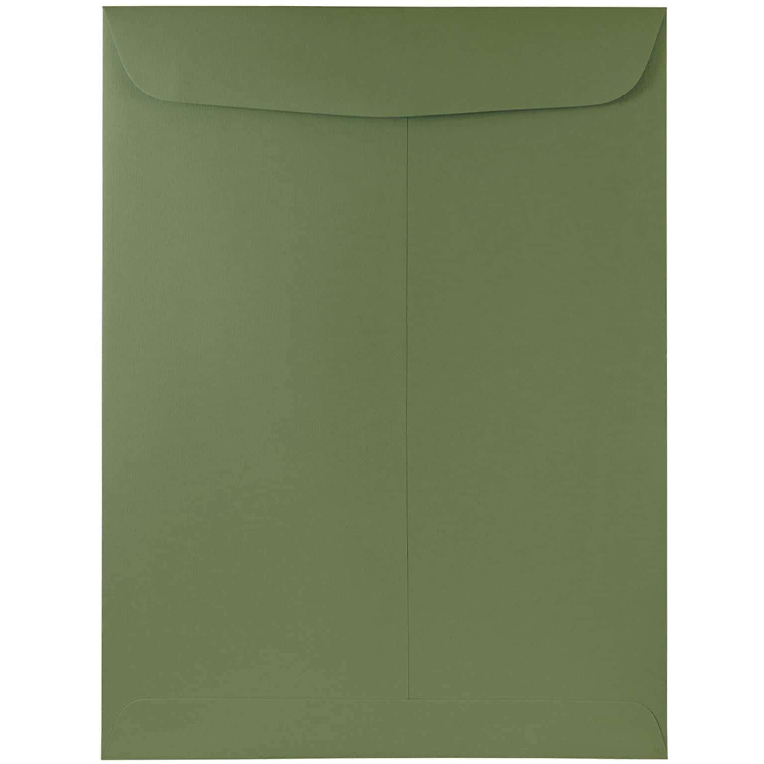 JAM Paper 9 x 12 Open End Catalog Envelopes, Olive Green, 25/Pack (31287534)