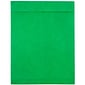 JAM Paper Open End Clasp #13 Catalog Envelope, 10" x 13", Green, 10/Pack (V021379B)