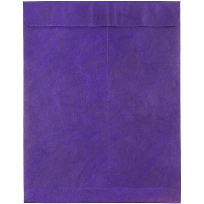 JAM Paper Tear-Proof Tyvek Open End Catalog Envelopes, 10" x 13", Purple, 25/Pack (V021382)