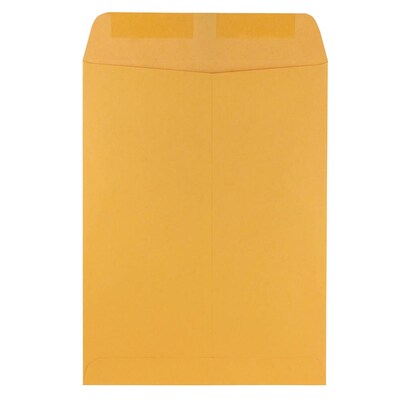 JAM Paper Kraft Open End Kraft Catalog Envelopes, 9 x 12, Brown Kraft, 50/Pack (4132I)