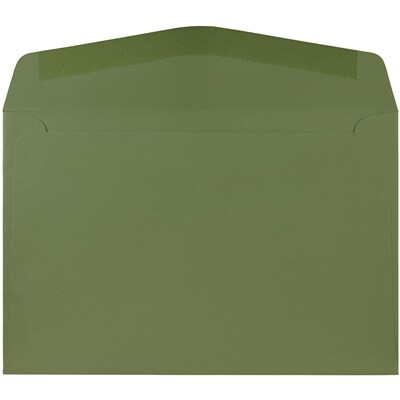 JAM Paper 6 x 9 Booklet Envelopes, Olive Green, 25/Pack (3157498)