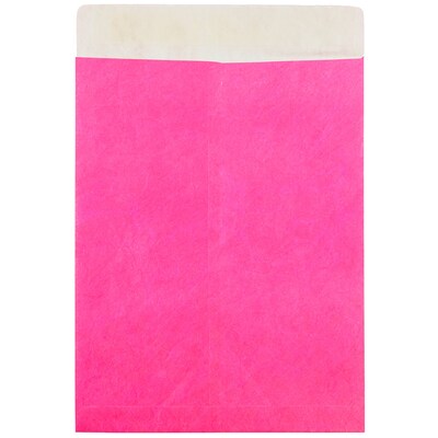 JAM Paper Tear-Proof Tyvek Open End Catalog Envelopes, 10 x 13, Fuchsia Pink, 10/Pack (V021380B)