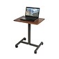 AIRLIFT 29.3" to 43.5" H Height-Adjustable Pneumatic Laptop Computer Sit-Stand Mobile Desk Cart, Maple (WEBK906)