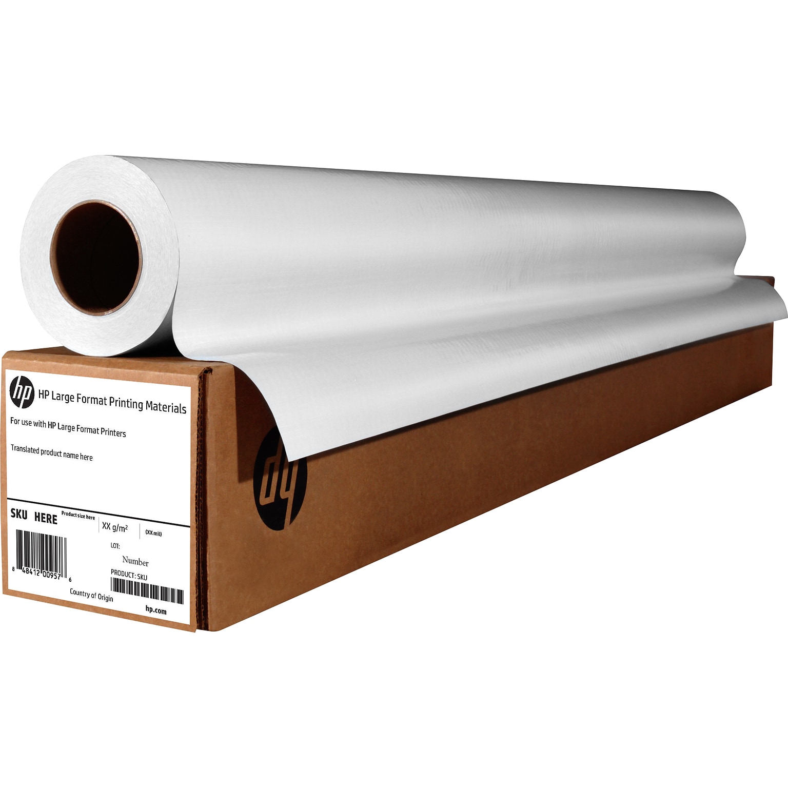 HP Professional Wide Format Canvas Paper, 42 x 50, Matte Finish (E4J61B)