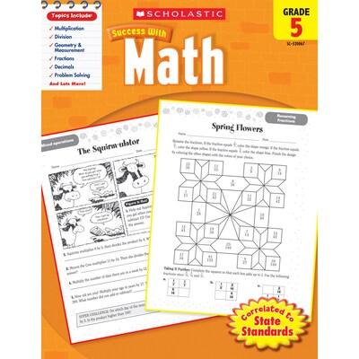 Scholastic® Success with Math, Grade 5, Paperback (9780545200677)