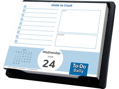 2020 Assorted Publishers 5 x 6 Day-to-Day Calendar, To-Do Daily, Multicolor (CB-0887)
