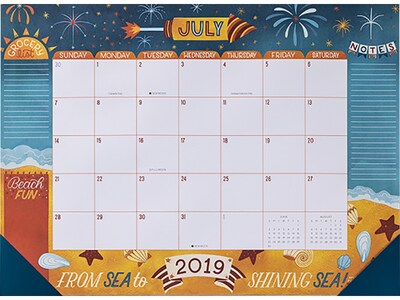 2020 Assorted Publishers 13.75 x 18.75 Desk Pad Calendar, Deluxe Celebrate The Seasons by Becca Cahan, Multicolor (CHX0719)
