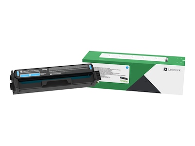 Lexmark C3210C0 Cyan Standard Yield Toner Cartridge, Prints Up to 1,500 Pages