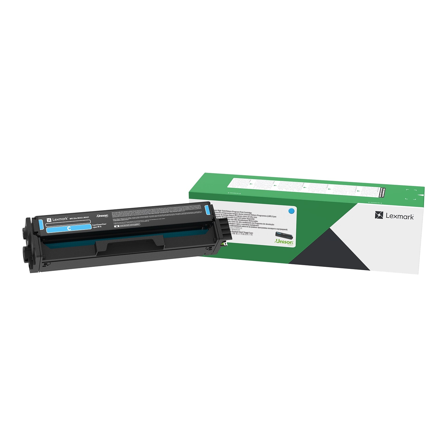 Lexmark C3210C0 Cyan Standard Yield Toner Cartridge, Prints Up to 1,500 Pages