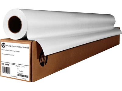 HP Durable Synthetic Banner Wide Format Bond Paper Roll, 60 x 75, Matte Finish, 2/Carton (C0F14A)