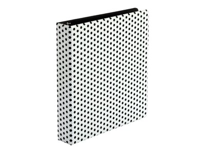 Oxford Punch Pop 1 1/2 3-Ring Non-View Binder, Black (42502)