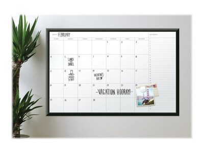 U Brands Steel Dry-Erase Whiteboard, Aluminum Frame, 3' x 2' (2899U00-01)