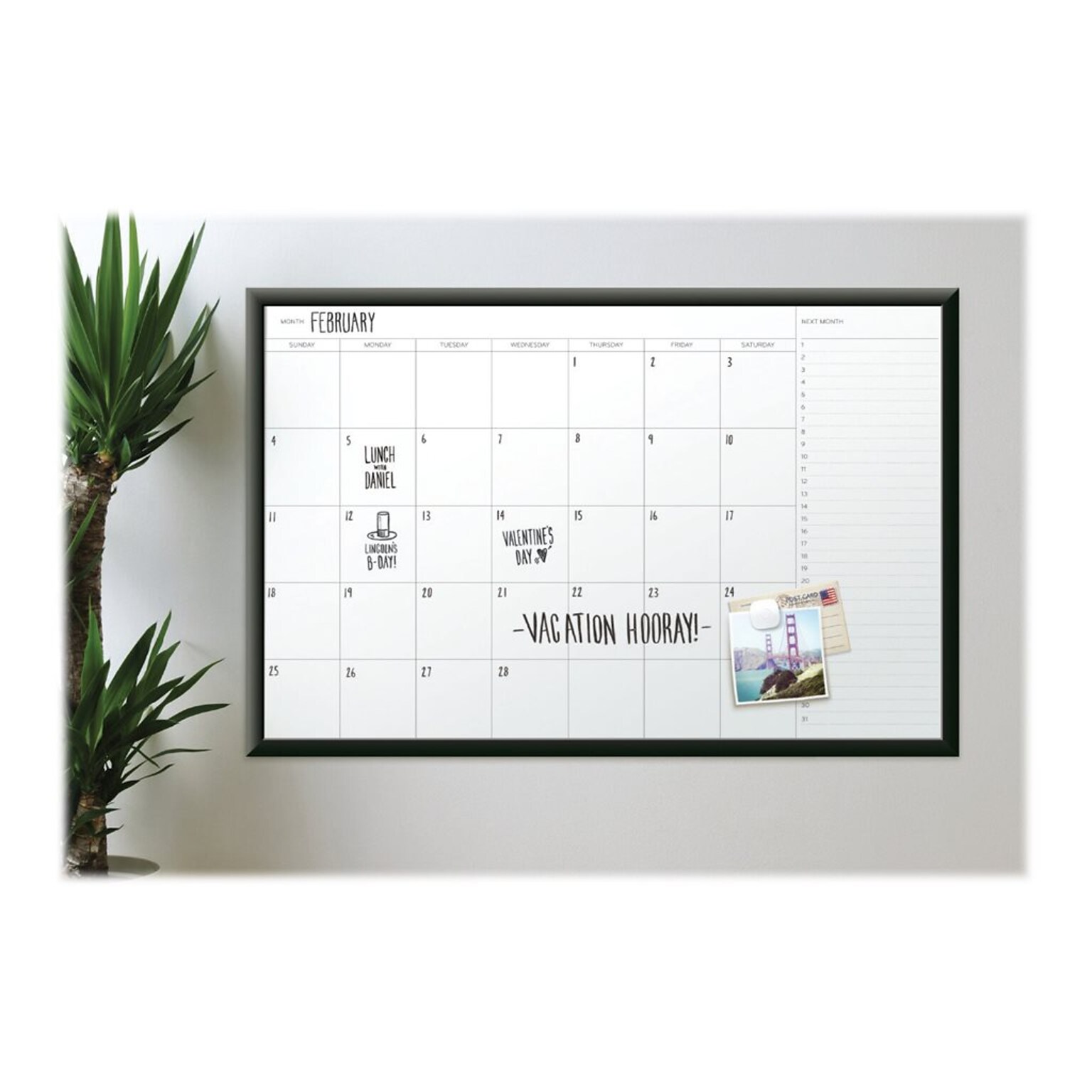 U Brands Steel Dry-Erase Whiteboard, Aluminum Frame, 3 x 2 (2899U00-01)