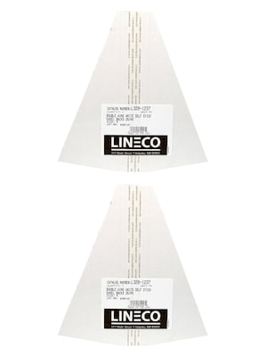 Lineco Self-Stick Double Wing Easel Backs, Size 9, White, Pack of 50 (PK2-L328-1237)