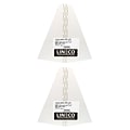 Lineco Self-Stick Double Wing Easel Backs, Size 9, White, Pack of 50 (PK2-L328-1237)