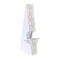 Lineco Self-Stick Double Wing Easel Backs, Size 7", White, Pack of 25 (L328-1236)