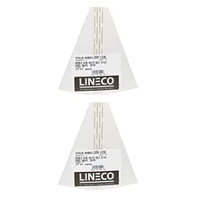 Lineco Self-Stick Double Wing Easel Backs, Size 7, White, Pack of 50 (PK2-L328-1236)