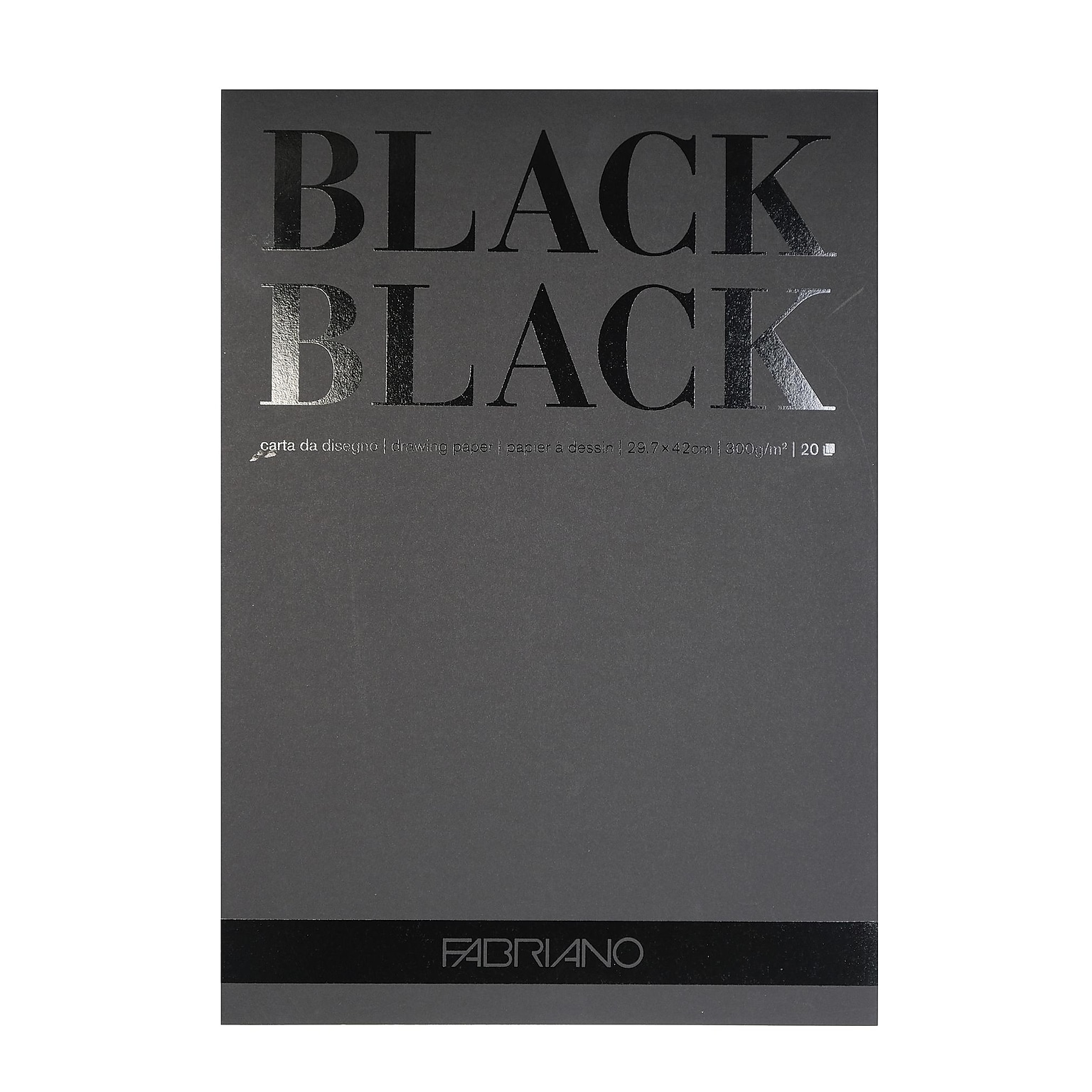 Fabriano Black Black Pads, 11.75 x 16.5, Black, 20 pages (71-16100392)