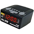 QFX All Hazard Weather Alert Clock Radio Black (93592195M)