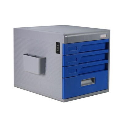 Serene Life Security File Cabinet - Multi-Drawer Filing Cabinet with Combination Lock (93599545M)