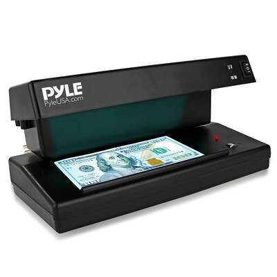 Pyle Counterfeit Bill Detector with UV/MG Detection (93599155M)
