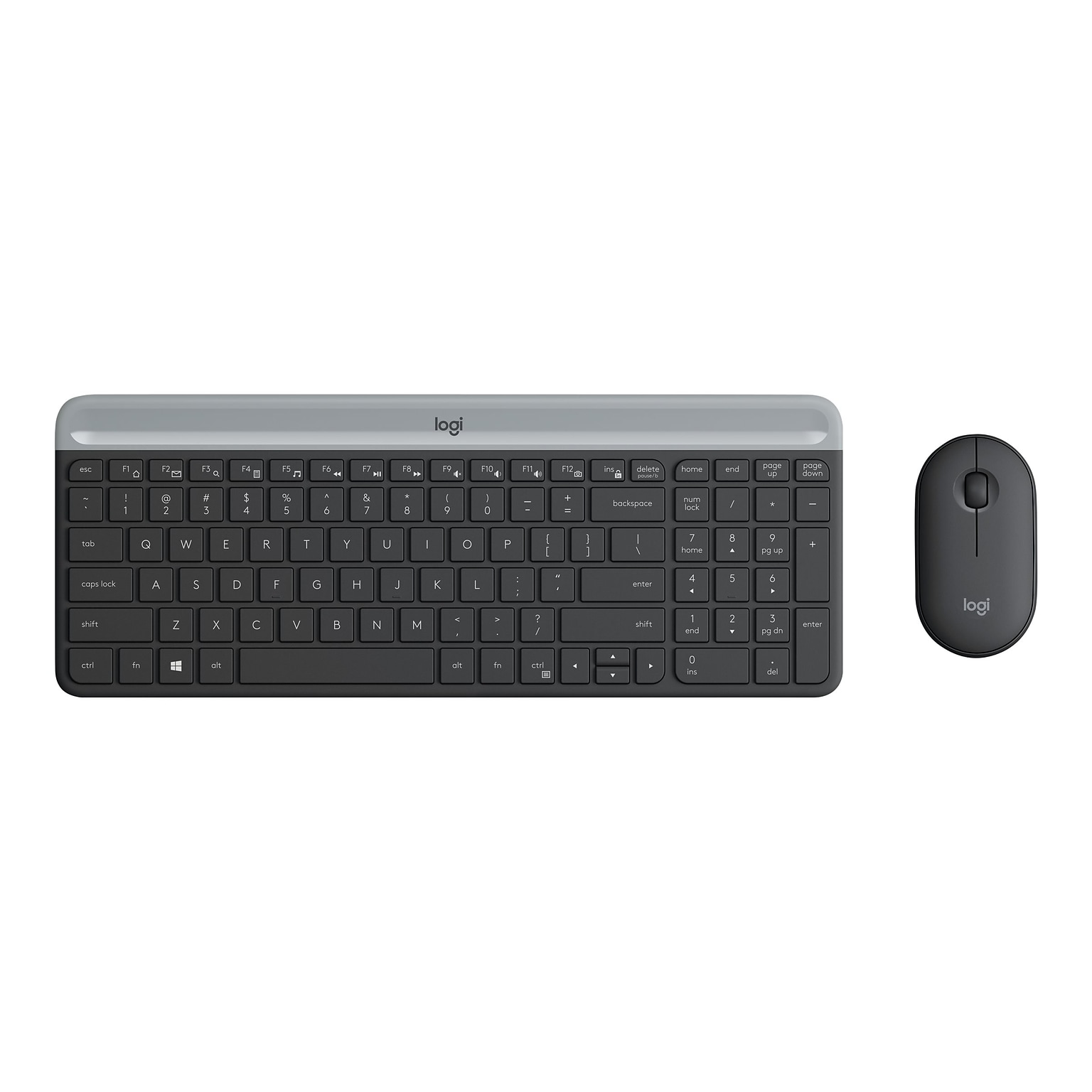 Logitech MK470 Wireless Keyboard and Mouse Combo, Black/Gray (920-009437)