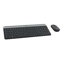 Logitech MK470 Wireless Keyboard and Mouse Combo, Black/Gray (920-009437)