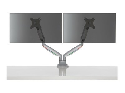 Kensington SmartFit One-Touch Dual Adjustable Monitor Arm, Up to 32 Monitor, Silver Gray (K55471WW)