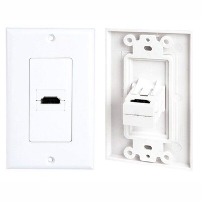 Pyle Single HDMI Wall Plate 90 Degree Exit Port