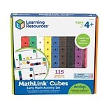 Learning Resources MathLink Cubes Early Math Activity Set, Assorted Colors, 115 Pieces/Set (LER 4286