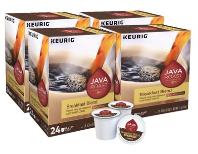 Java Roast Breakfast Blend Coffee Keurig® K-Cup® Pods, Light Roast, 96/Carton (52967CT)