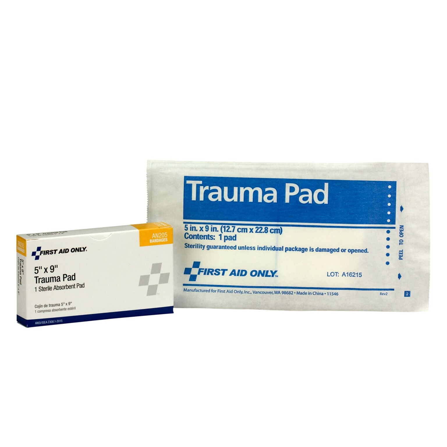 First Aid Only 5 Sterile Trauma Pad (AN205)