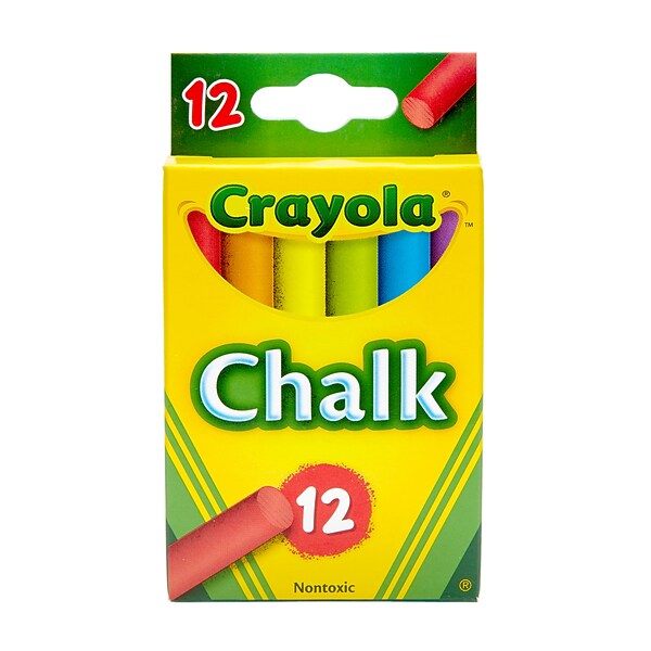 16 ct. Colored Chalk, peggable box