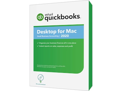 Intuit QuickBooks Desktop for Mac 2020 for 1 User, MacOS X, Disk (607196)