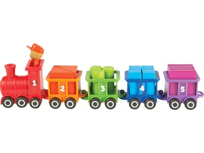 Learning Resources Count & Color Choo Choo Train, Assorted Colors, 21 Pieces/Set (LER 7742)