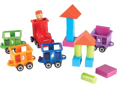 Learning Resources Count & Color Choo Choo Train, Assorted Colors, 21 Pieces/Set (LER 7742)
