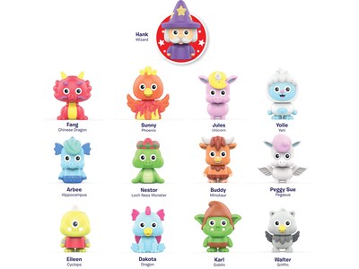 Playfoam Pals Fantasy Friends, Multicolor, 6/Pack (1977)