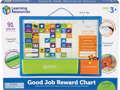 Learning Resources Good Job Reward Chart, Multicolor, 91 Tiles/Set (LER9580)