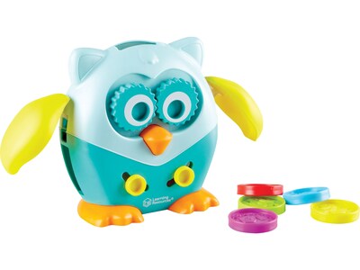 Learning Resources Hoot the Fine Motor Owl, Assorted Colors, 6 Pieces/Set (LER 9045)
