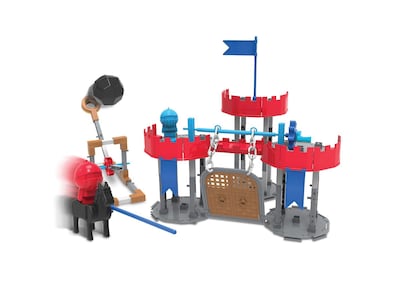 Learning Resources Engineering & Design Castle Building Set, Assorted Colors, 123 Pieces/Set (LER2876)