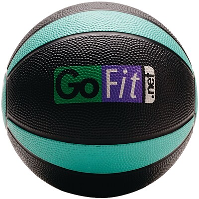 Gofit Black/Green Medicine Ball, 4 lbs. (GF-MB4)