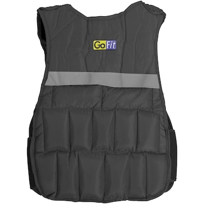 Gofit White Unisex Adjustable Weighted Vest, 10 lbs. (GF-WV10)