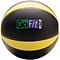 Gofit Black/Yellow Medicine Ball, 10 lbs. (GF-MB10)