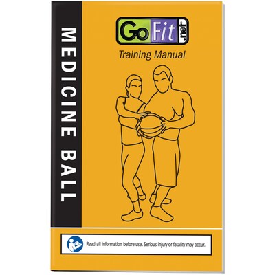 Gofit Black/Gray Medicine Ball, 12 lbs. (GF-MB12)