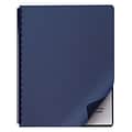 Swingline Linen Textured Presentation Covers for Binding Systems, Navy, 11-1/4 x 8-3/4, 50/Pk (20015